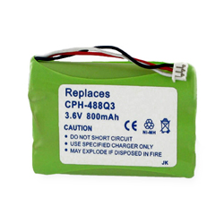 EM-CPH-488Q3 - Ni-MH 1X3-5/4AAA/Q3, 3.6 Volt, 800 mAh, Ultra Hi-Capacity Battery - Replacement Battery for Rechargeable Cordless Phone Battery