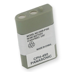 EM-CPH-490 - Ni-MH, 3.6 Volt, 700 mAh, Ultra Hi-Capacity Battery - Replacement Battery for Panasonic HHR-P103  Cordless Phone Battery