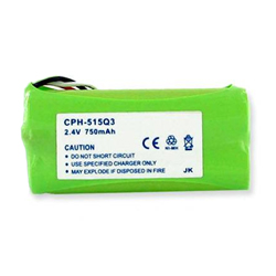 EM-CPH-515Q3 - Ni-MH, 2.4 Volt, 750 mAh, Ultra Hi-Capacity Battery - Replacement Battery for Plantronics 80639-01, 81087-01 Cordless Phone Battery
