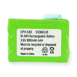 EM-CPH-530 - Ni-MH, 3.6 Volt, 800 mAh, Ultra Hi-Capacity Battery - Replacement Battery for Clarity C4220/4230  Cordless Phone Battery