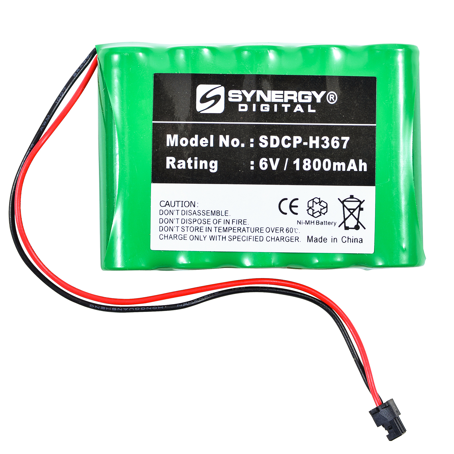 EM-CPH-541 - Ni-MH, 6 Volt, 1500 mAh, Ultra Hi-Capacity Battery - Replacement Battery for Panasonic HHR-P516A, Cordless Phone Battery