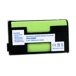 EM-CPH-543 - Ni-MH, 2.4 Volt, 1600 mAh, Ultra Hi-Capacity Battery - Replacement Battery for Rechargeable Cordless Phone Battery
