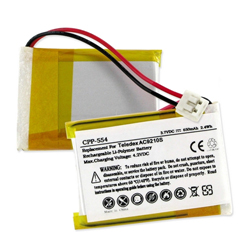 EM-CPP-554 - Li-Pol, 3.7 Volt, 650 mAh, Ultra Hi-Capacity Battery - Replacement Battery for Teledex AC9210S Cordless Phone Battery