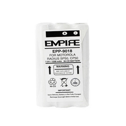 EPP-9018 Ni-CD Battery - Rechargeable Ultra High Capacity (1200 mAh) - replacement for Motorola HNN9018 Battery