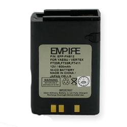 EPP-FNB12 Ni-CD Battery - Rechargeable Ultra High Capacity (600 mAh) - replacement for Yaesu/Vertex FNB-V12 Battery