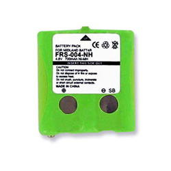 FRS-004-NH Ni-NH Battery - Rechargeable Ultra High Capacity (700 mAh) - replacement for MIDLAND BATT4R Battery