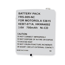 FRS-009-NC Ni-CD Battery - Rechargeable Ultra High Capacity (700 mAh) - replacement for Motorola 53615 Battery