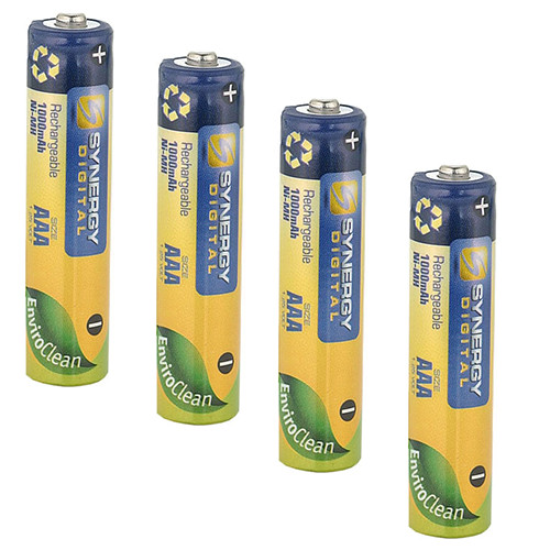 EM-NMH-4/AAA - Ni-MH, 1.2 Volt, 1000 mAh, Ultra Hi-Capacity Batteries - Replacement Batteries  for Rechargeable AAA 4 Pack -Cordless Phone Batteries