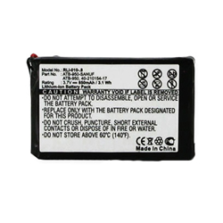RLI-010-.8 Li-Ion 3.7V (850 mAh) Battery - Replacement For RTI ATB-950 and ATB-950-SANUF Remote Control Battery