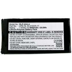 RLP-024-4 Li-Pol 7.4V (4000 mAh) Battery - Replacement For RTI ATB-T4 Remote Control Battery