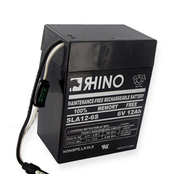 SLA12-6S Sealed Lead Acid Battery (6 Volt, 12 Ah) S Connector, Ultra High Capacity