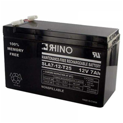 SLA7-12T25 Sealed Lead Acid Battery (12 Volt, 7 Ah) With .250 Faston, Ultra High Capacity