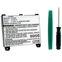 TLI-003 Li-Ion Battery - Rechargable Ultra High Capacity (Li-Ion 3.7V 1530 mAh) - Replacement For S11S01B Tablet Battery - Installation Tools Included