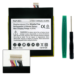 TLP-001 Li-Pol Battery - Rechargeable Ultra High Capacity (Li-Pol 3.7V 4400 mAh) - Replacement For 3555A2L Tablet Battery - Installation Tools Included