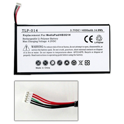 TLP-014 Li-Pol Battery - Rechargeable Ultra High Capacity (Li-Pol 3.7V 4000 mAh) - Replacement For Huawei HB3G1H Battery - Installation Tools Included