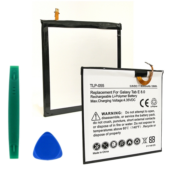 Tablet Ultra Hi-Capacity Battery (Li-Pol, 3.8V, 5000mAh) - Replacement Battery - Installation Tools Included