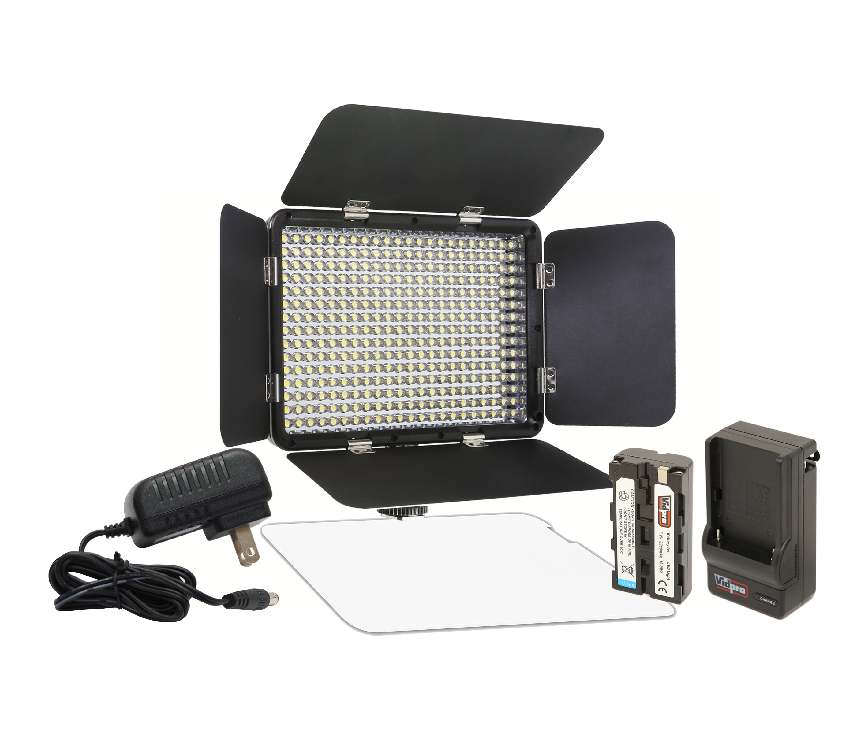 Vidpro Ultra-Slim LED-330X Professional Video and Photo LED Light Kit