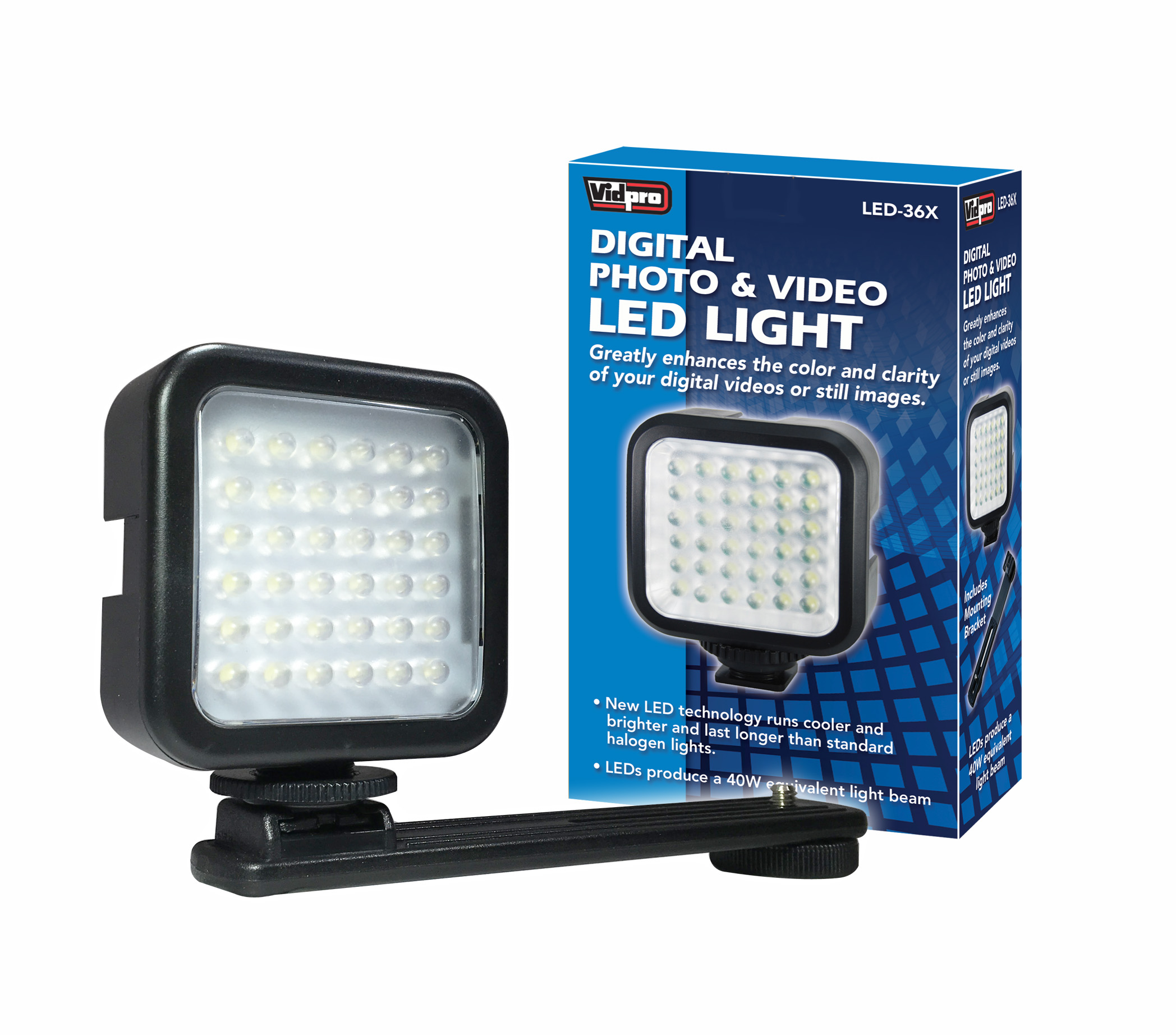 Vidpro LED-36X On-Camera LED Video Light