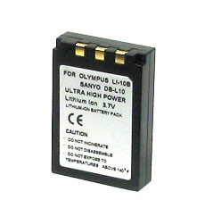 Power-2000 ACD-219 Lithium Ion (Li-ion) Battery (3.7V, 1200mAh) - Replacement for Sanyo DB-L10 and Olympus LI-10B