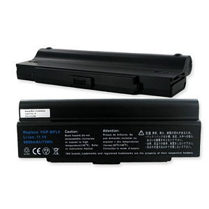 LTLI-9162-6.6 Li-Ion Battery - Rechargeable Ultra High Capacity (Li-Ion 11.1V 6600mAh) - Replacement For Sony 11.1V 6600MAH Laptop Battery