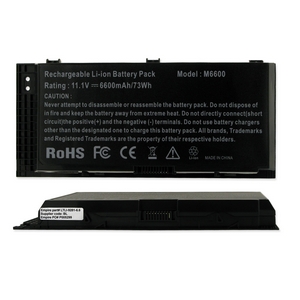 LTLI-9281-6.6 Li-Ion Battery - Rechargeable Ultra High Capacity (Li-Ion 11.1V 6600mAh) - Replacement For Dell 11.1V 6600mAh Laptop Battery