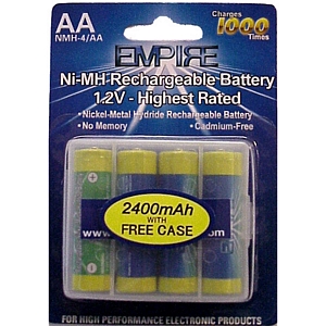 NMH-4/AA NiMH Battery - Rechargeable Ultra High Capacity (NiMH 1.5V 2600mAh) - Replacement For 4AA NiMH AA AA Battery