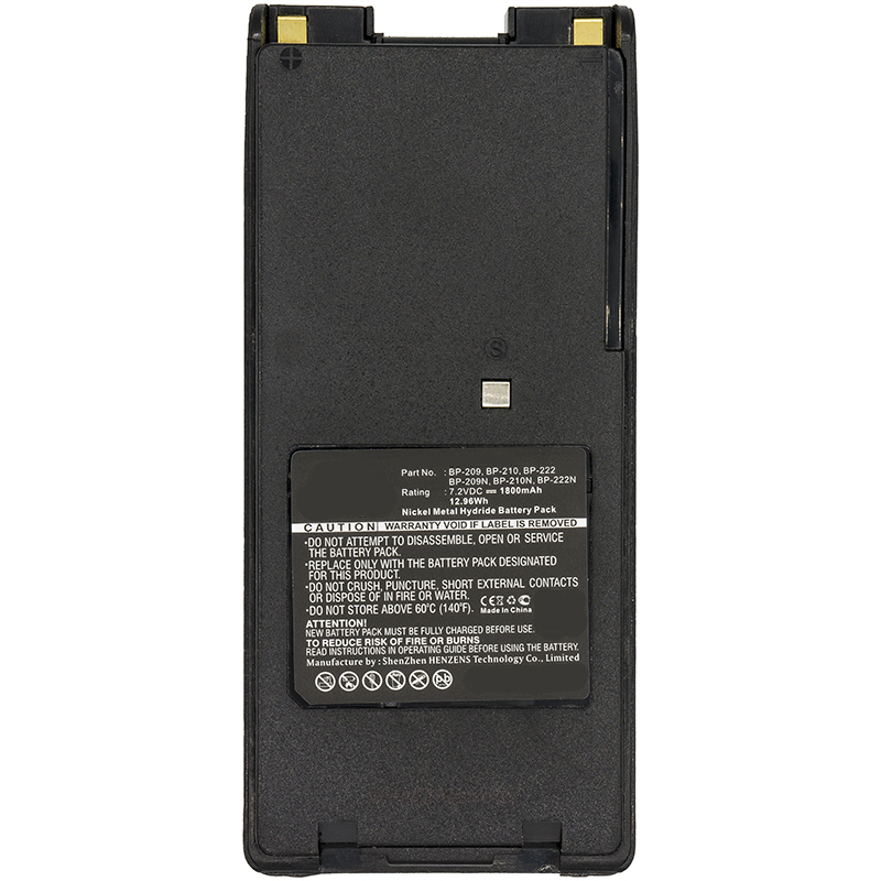 Synergy Digital 2-Way Radio Battery, Compatible with Icom BP-209 2-Way Radio Battery (Ni-MH, 7.2V, 1800mAh)