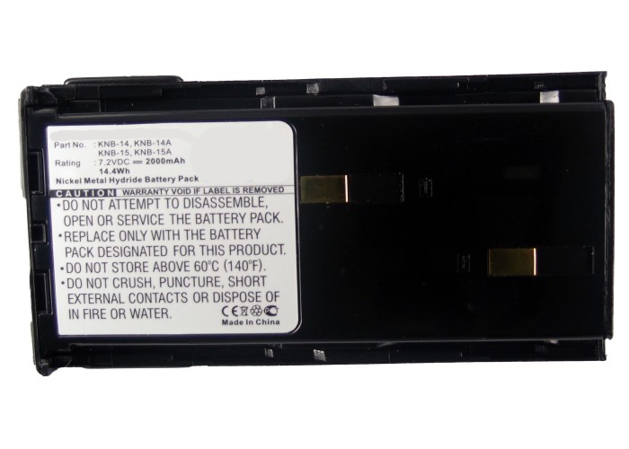Synergy Digital 2-Way Radio Battery, Compatible with Kenwood KNB-14 2-Way Radio Battery (Ni-MH, 7.2V, 2000mAh)