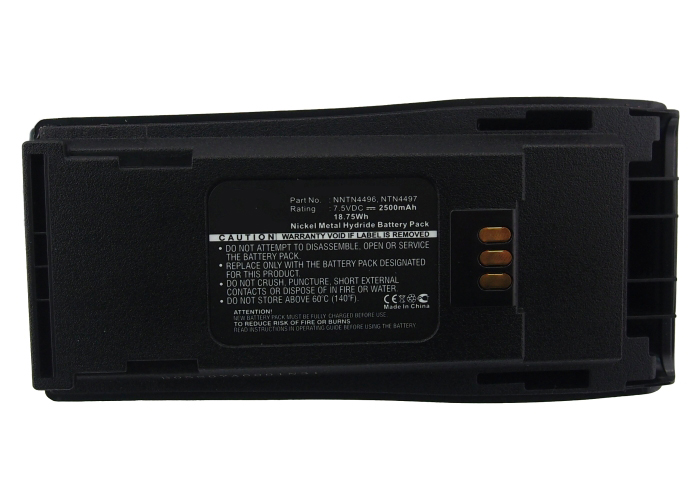 Synergy Digital 2-Way Radio Battery, Compatible with Motorola MNN4254AR 2-Way Radio Battery (Ni-MH, 7.5V, 2500mAh)