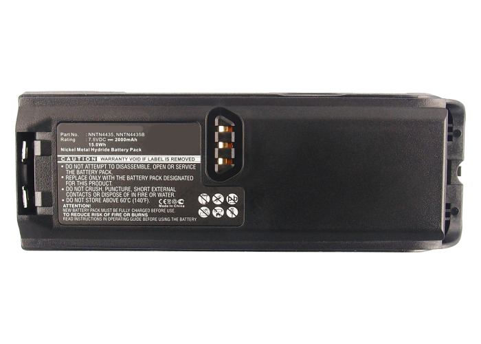 Synergy Digital 2-Way Radio Battery, Compatible with Motorola NNTN4435B 2-Way Radio Battery (Ni-MH, 7.5V, 2000mAh)