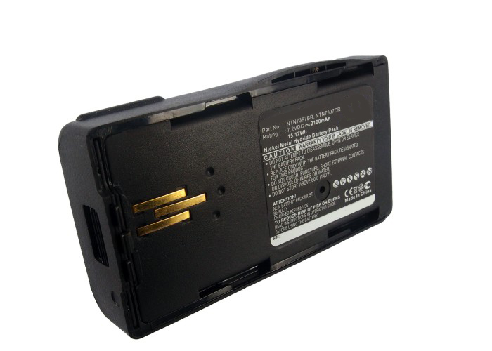 Synergy Digital 2-Way Radio Battery, Compatible with Motorola NTN7394 2-Way Radio Battery (Ni-MH, 7.2V, 2100mAh)