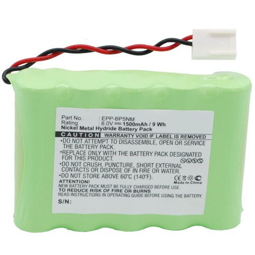 Synergy Digital 2-Way Radio Battery, Compatible with Ritron EPP-BP5NM 2-Way Radio Battery (Ni-MH, 6V, 1500mAh)