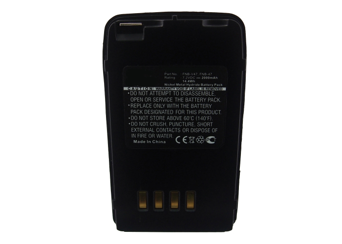 Synergy Digital 2-Way Radio Battery, Compatible with YAESU FNB-47 2-Way Radio Battery (Ni-MH, 7.2V, 2000mAh)