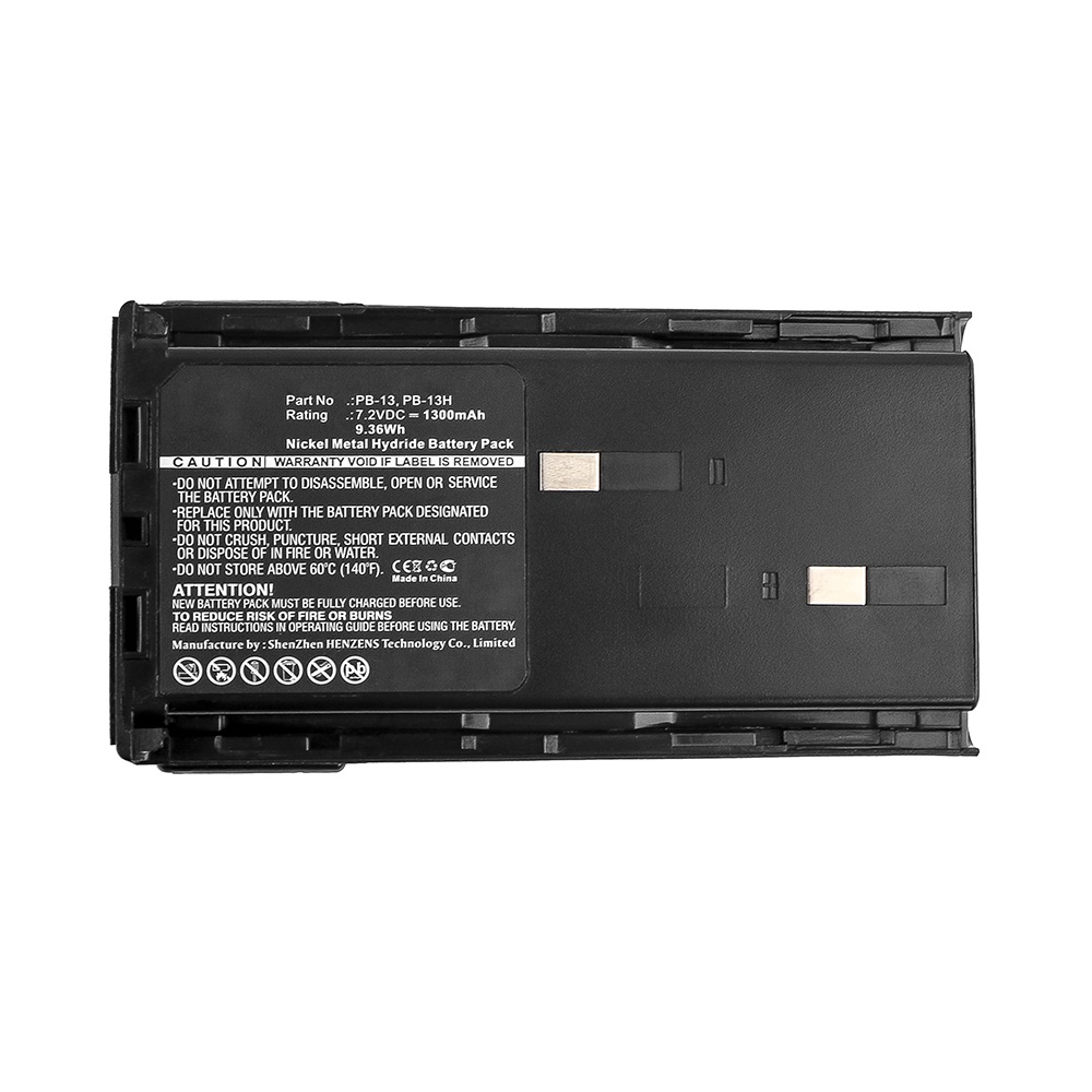 Synergy Digital 2-Way Radio Battery, Compatible with Kenwood PB-13 2-Way Radio Battery (Ni-MH, 7.2V, 1300mAh)