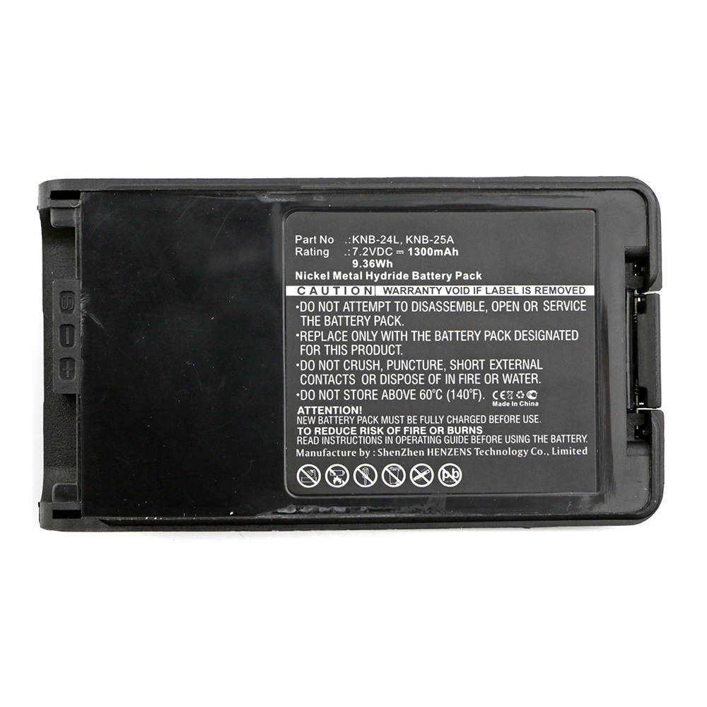 Synergy Digital 2-Way Radio Battery, Compatible with Kenwood KNB-26 2-Way Radio Battery (Ni-MH, 7.2V, 1300mAh)