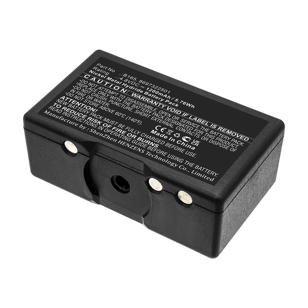 Synergy Digital 2-Way Radio Battery, Compatible with Bosch B165 2-Way Radio Battery (Ni-MH, 4.8V, 1200mAh)