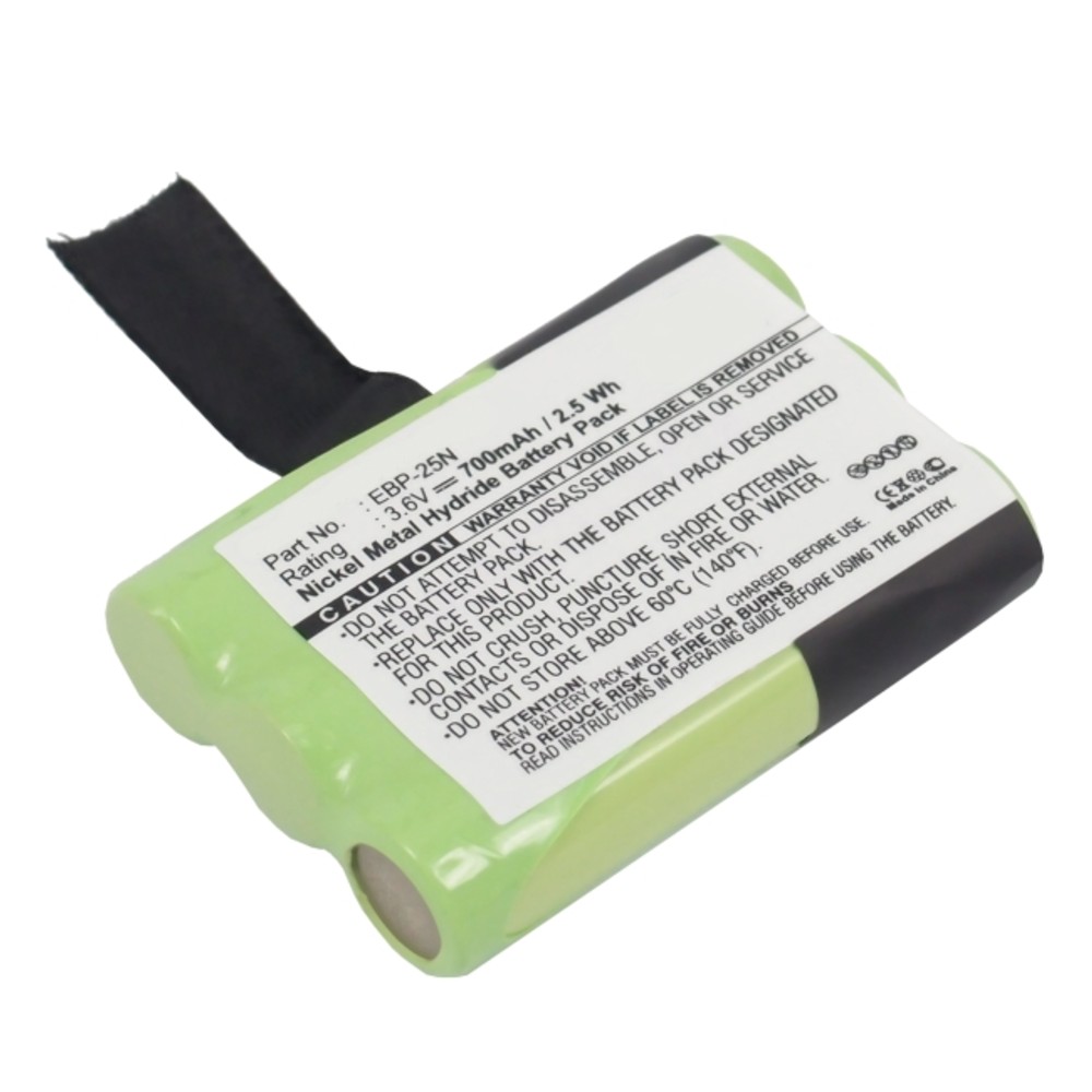 Synergy Digital 2-Way Radio Battery, Compatible with ALINCO EBP-25N 2-Way Radio Battery (Ni-MH, 3.6V, 700mAh)
