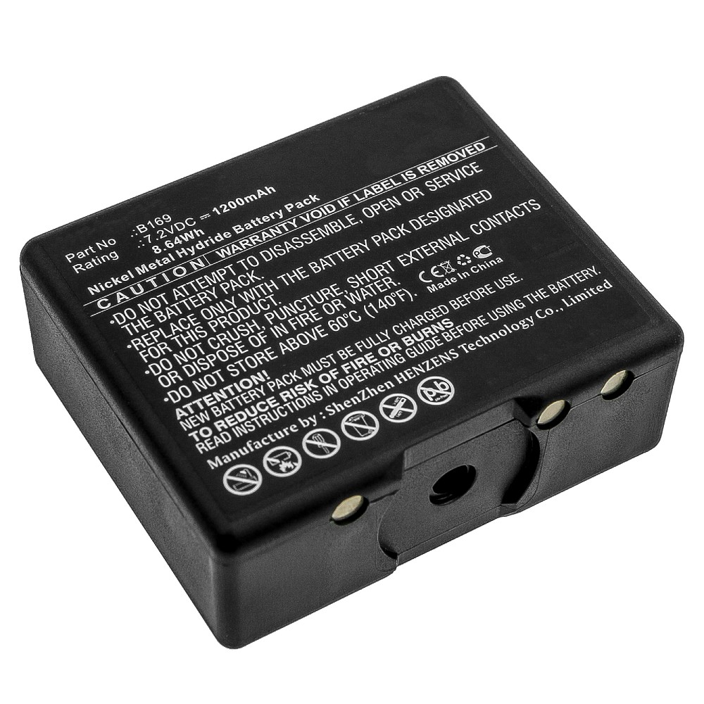 Synergy Digital 2-Way Radio Battery, Compatible with Bosch B169 2-Way Radio Battery (Ni-MH, 7.2V, 1200mAh)