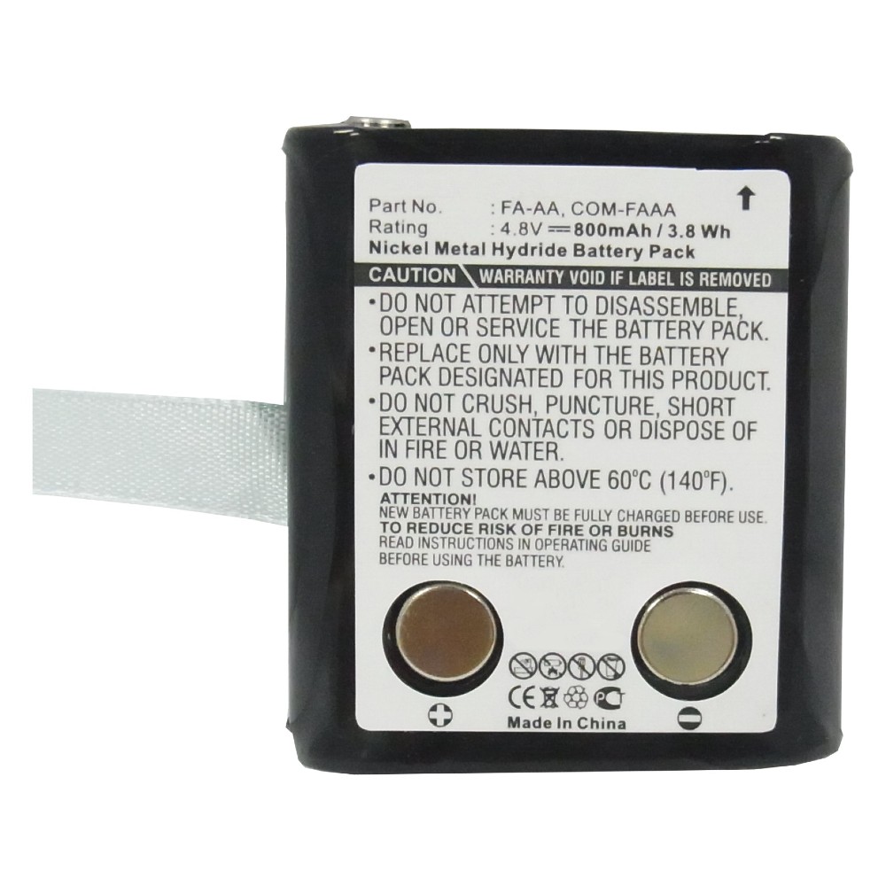 Synergy Digital 2-Way Radio Battery, Compatible with Cobra COM-FAAA, FA-AA 2-Way Radio Battery (Ni-MH, 4.8V, 800mAh)