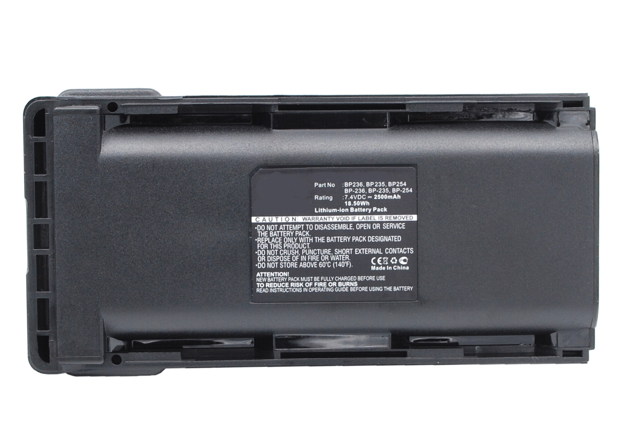 Synergy Digital 2-Way Radio Battery, Compatible with ICOM BP-235 2-Way Radio Battery (Li-ion, 7.4V, 2500mAh)