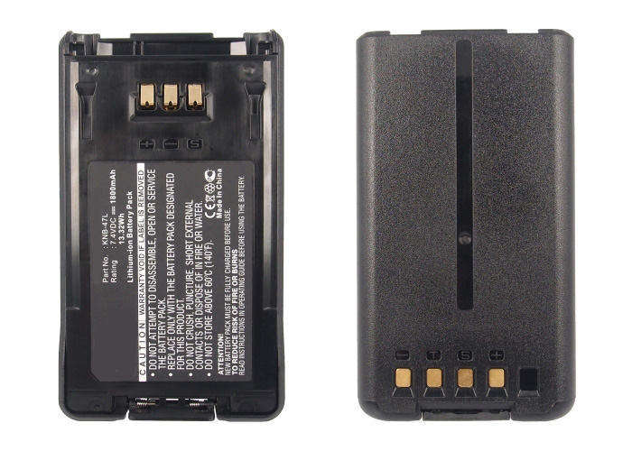 Synergy Digital 2-Way Radio Battery, Compatible with Kenwood KNB-47L 2-Way Radio Battery (Li-ion, 7.4V, 1800mAh)