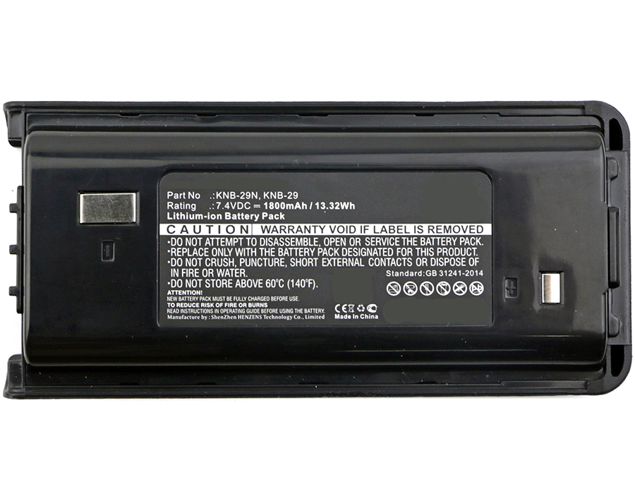 Synergy Digital 2-Way Radio Battery, Compatible with Kenwood KNB-29 2-Way Radio Battery (Li-ion, 7.4V, 1800mAh)
