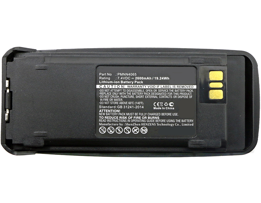 Synergy Digital 2-Way Radio Battery, Compatible with Motorola NNTN4066 2-Way Radio Battery (Li-ion, 7.4V, 2600mAh)