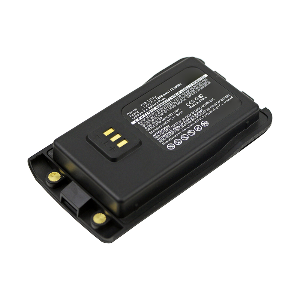 Synergy Digital 2-Way Radio Battery, Compatible with Vertex FNB-Z181Li 2-Way Radio Battery (7.4V, Li-ion, 1800mAh)
