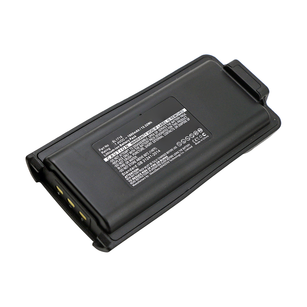 Synergy Digital 2-Way Radio Battery, Compatible with HYT BL1718 2-Way Radio Battery (7.4V, Li-ion, 1800mAh)