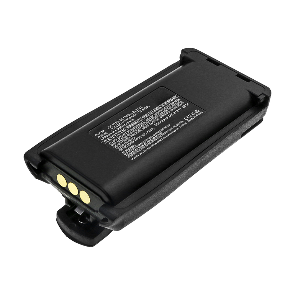 Synergy Digital 2-Way Radio Battery, Compatible with HYT BL1703 2-Way Radio Battery (7.4V, Li-ion, 2100mAh)