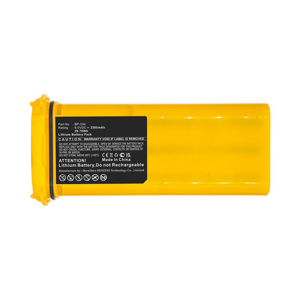 Synergy Digital 2-Way Radio Battery, Compatible with Icom BP-234 2-Way Radio Battery (Lithium, 9V, 3300mAh)