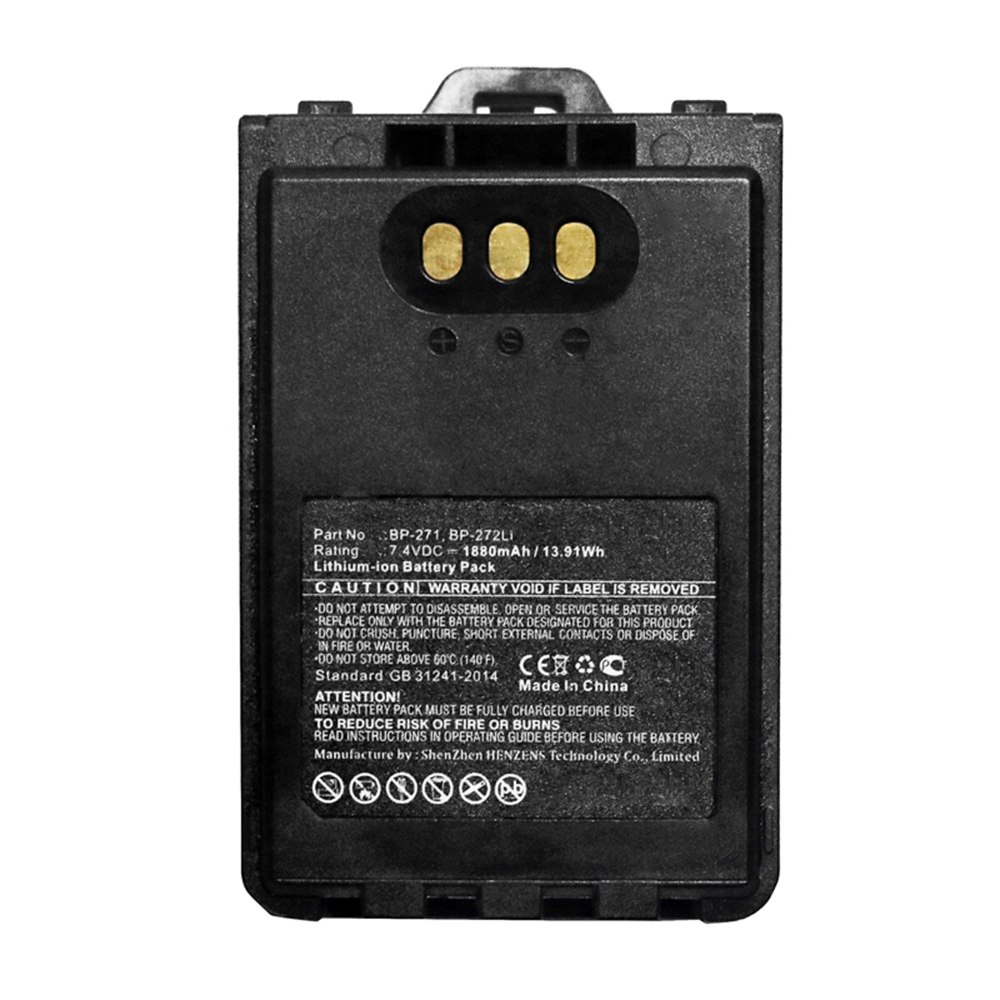 Synergy Digital 2-Way Radio Battery, Compatible with Icom BP-271 2-Way Radio Battery (Li-ion, 7.4V, 1880mAh)