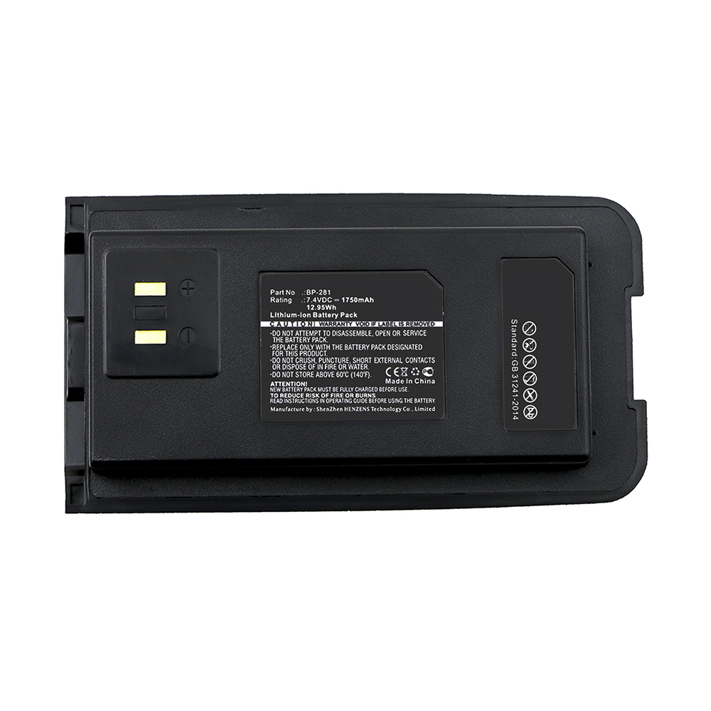Synergy Digital 2-Way Radio Battery, Compatible with Icom BP-281 2-Way Radio Battery (Li-ion, 7.4V, 1750mAh)