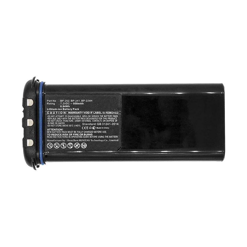 Synergy Digital 2-Way Radio Battery, Compatible with Icom BP-252 2-Way Radio Battery (Li-ion, 7.2V, 950mAh)